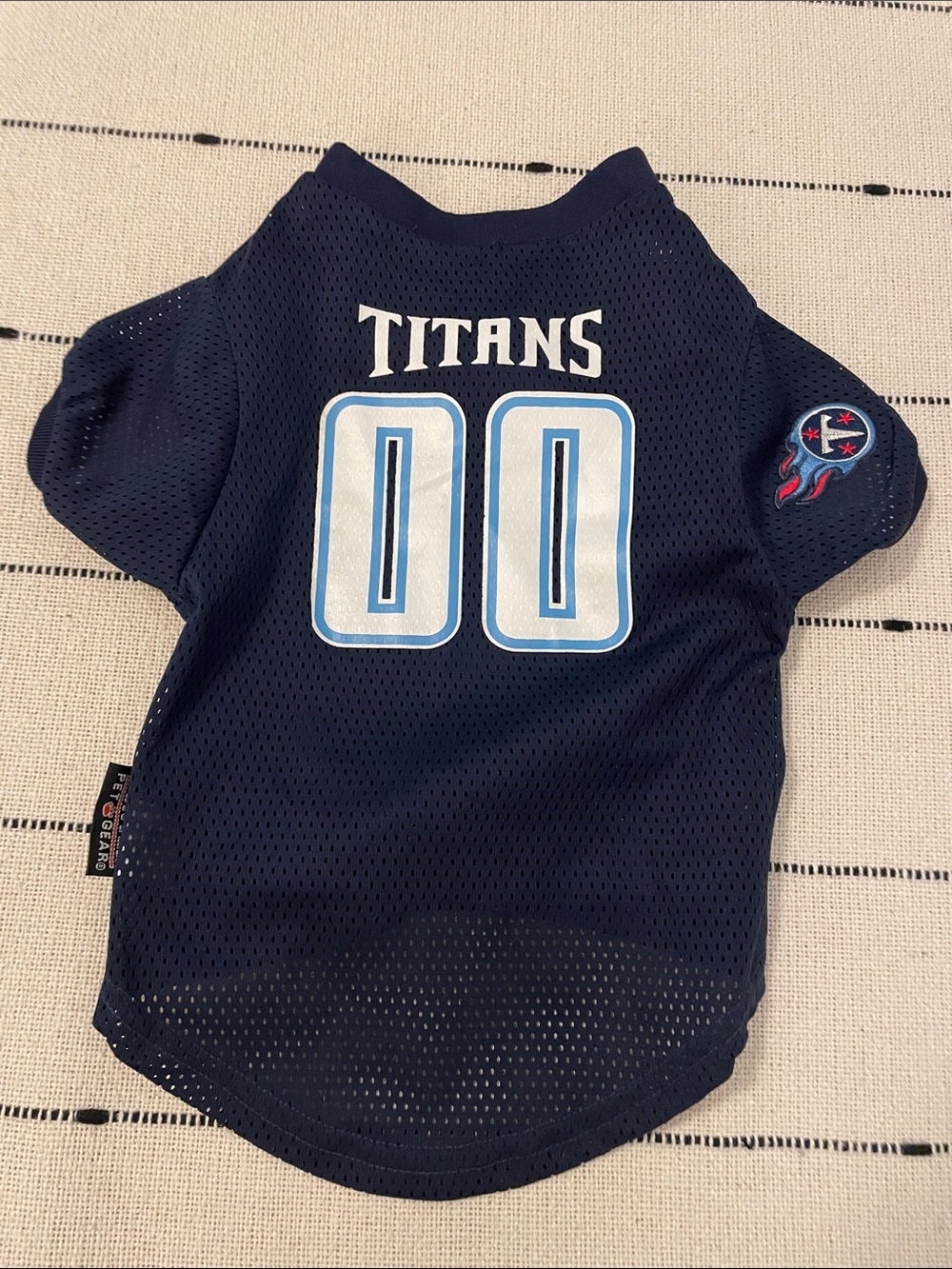Titans Navy Blue Pet Jersey - Team Dog Shirt
